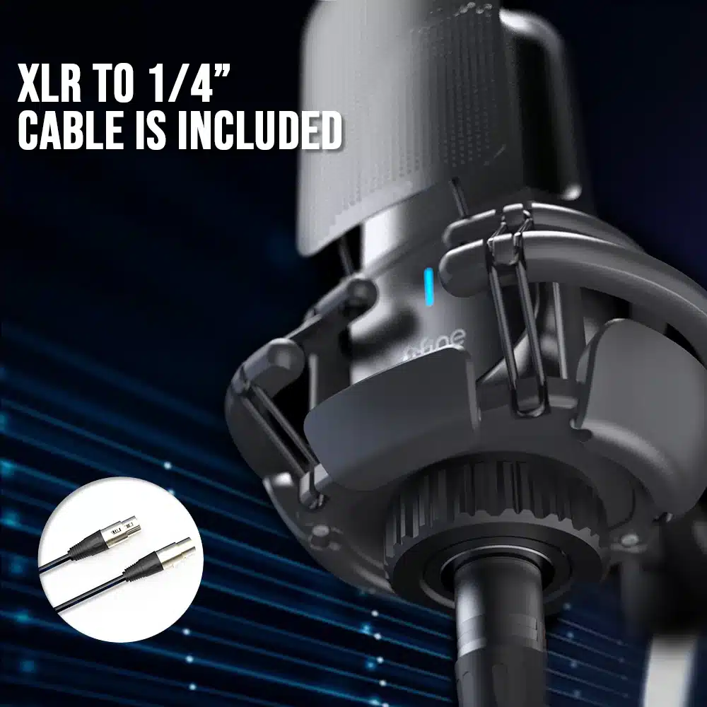 اتصال XLR به کارت صدا در میکروفون FIFINE K726