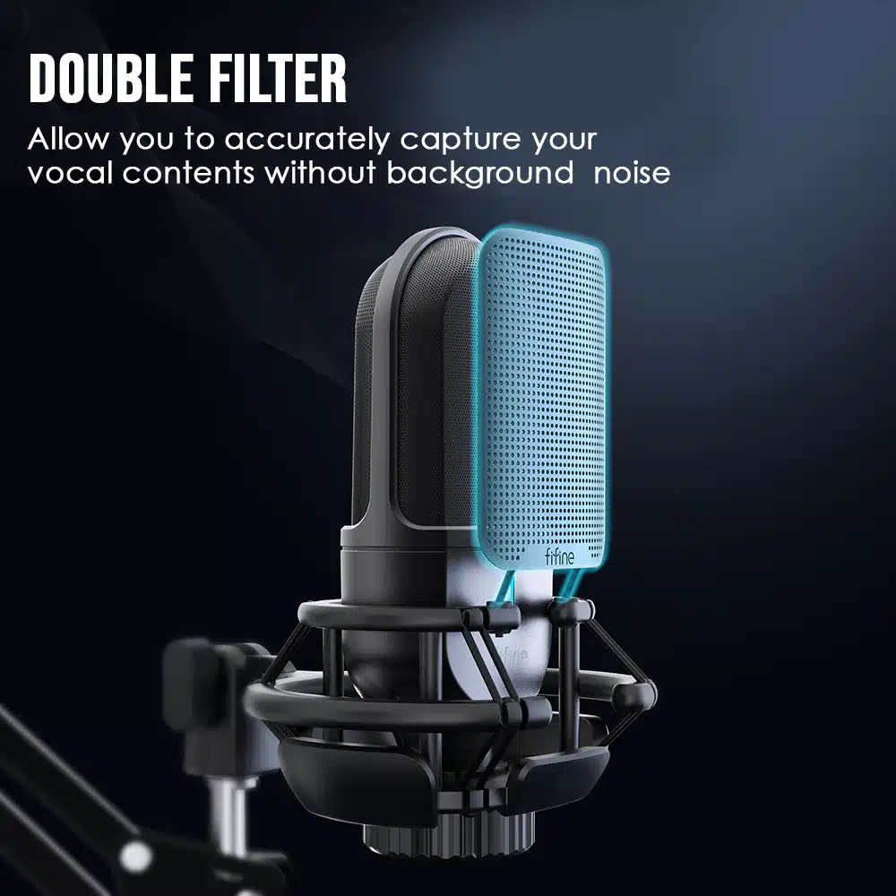 پاپفیلتر فلزی میکروفون FIFINE K726 XLR
