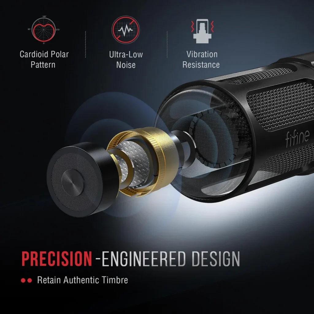 FIFINE TANK1 Cardioid polar pattern
