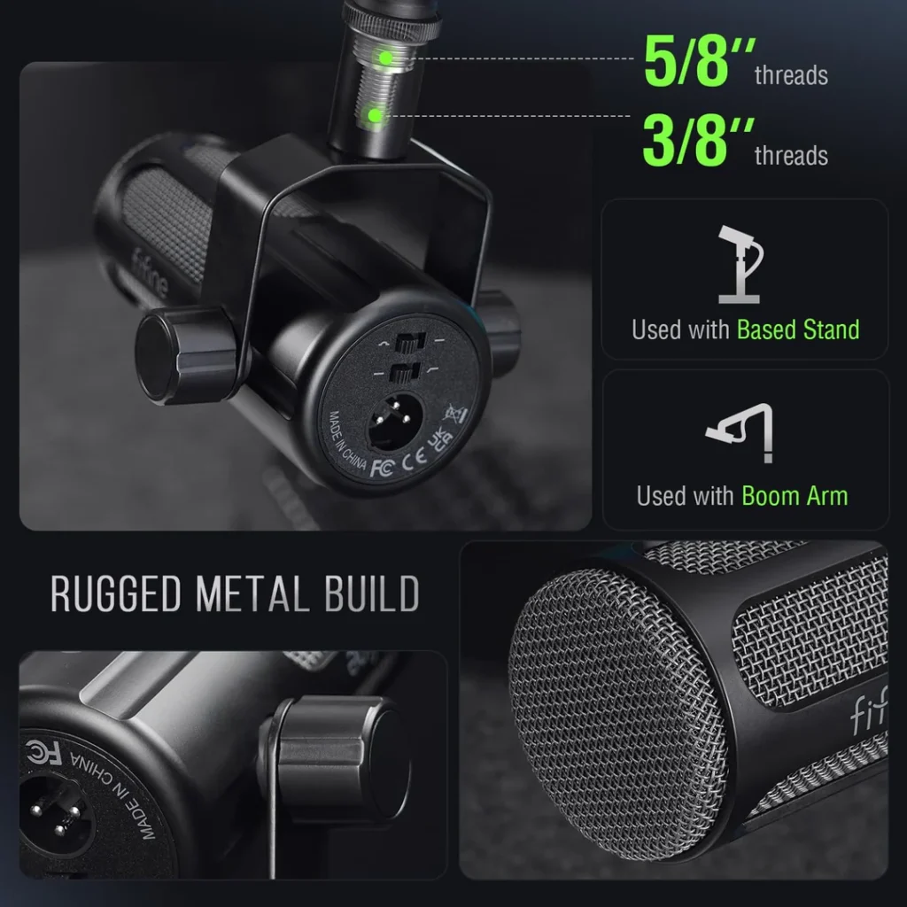 FIFINE TANK1- MATERIALS