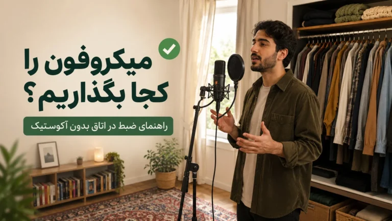 میکروفون را در اتاق بدون آکوستیک کجا بگذاریم؟